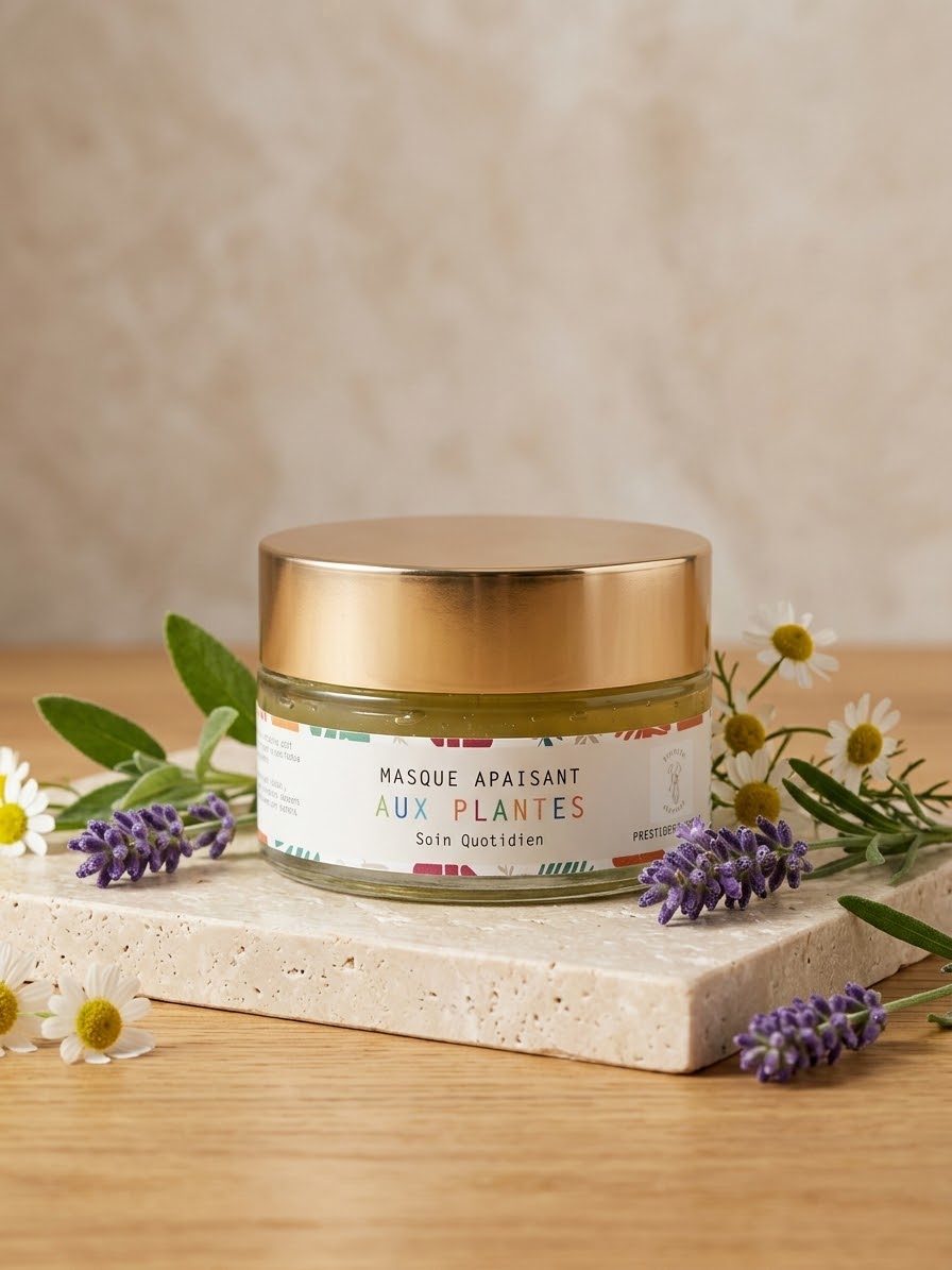 Masque apaisant aux plantes