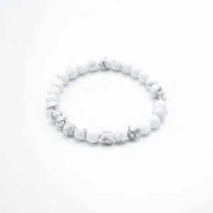 Bracelet Pierre Jaspe blanc