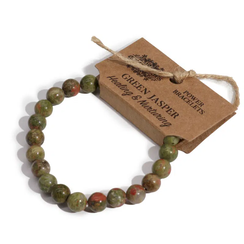 Bracelet de puissance Jaspe vert
